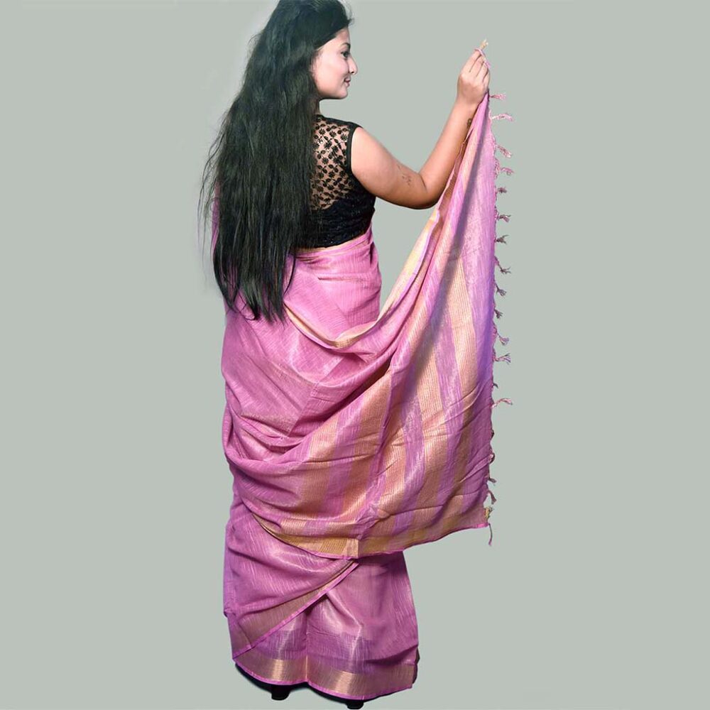 Cotton Tissue Saree - Image 4