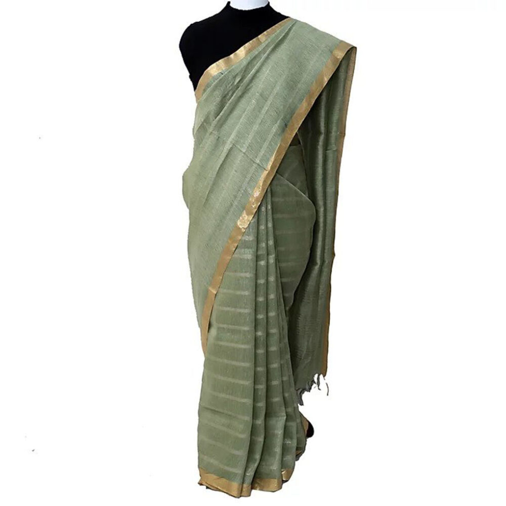 Fern Summer Stripe Saree