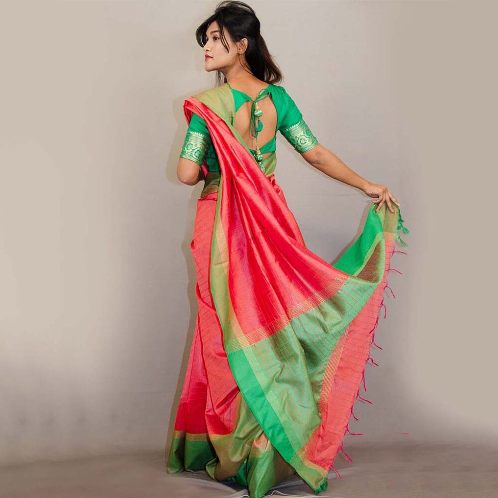 Handloom Silk Madhubani Saree