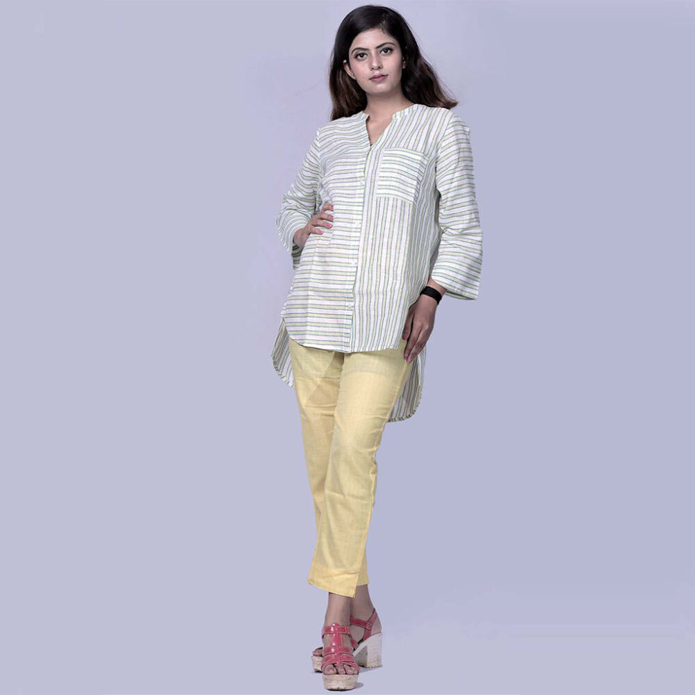 Handloom Designer Stripe Shirt