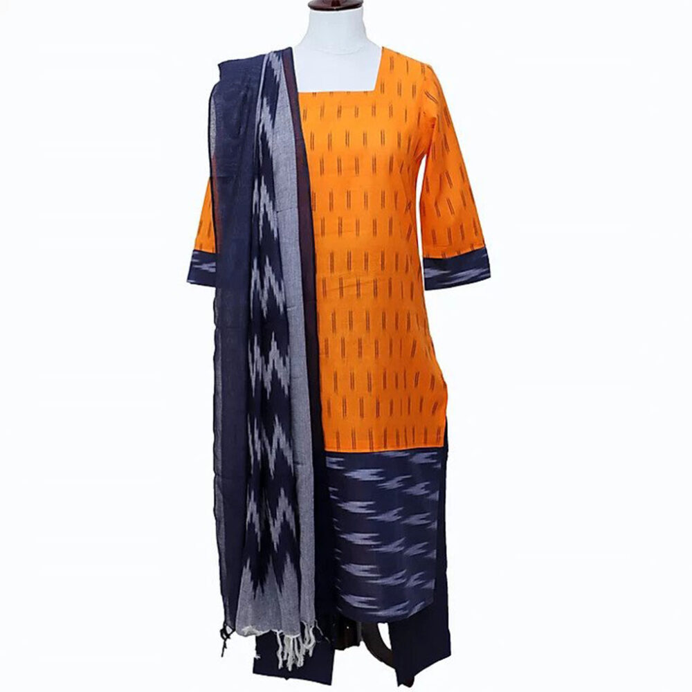 Orange Peel Kurta Set