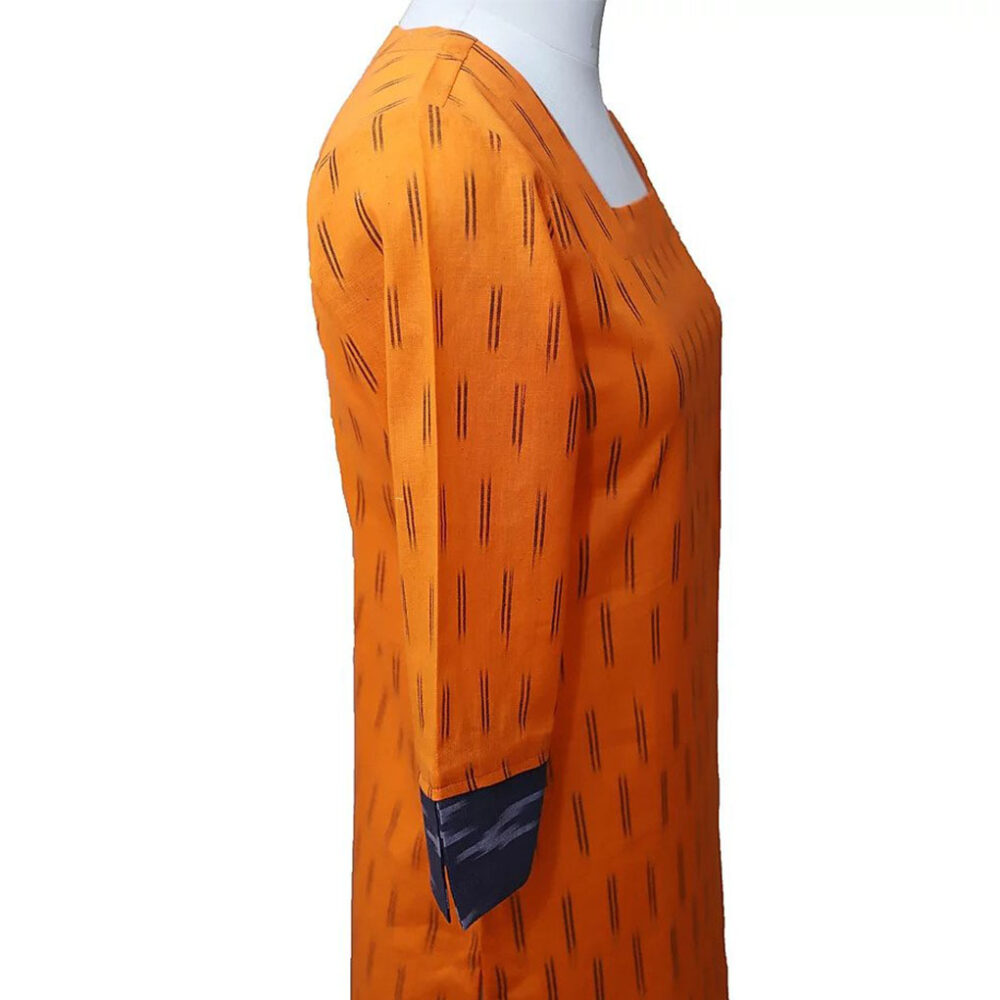Orange Peel Kurta Set - Image 2