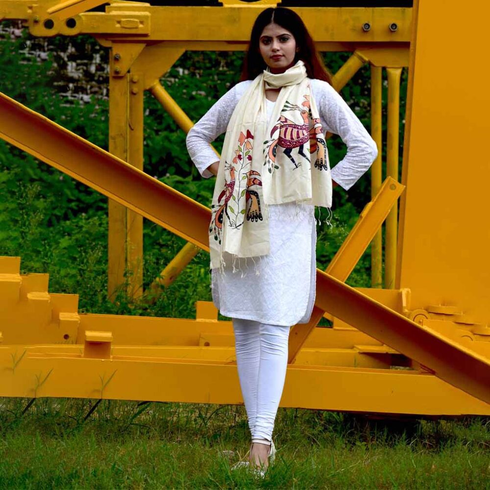 Silk Sohrai Tribal Stole - Image 2