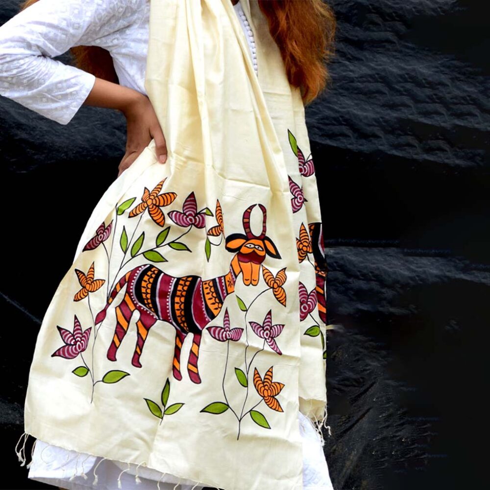 Silk Sohrai Traditional Stole - Image 2