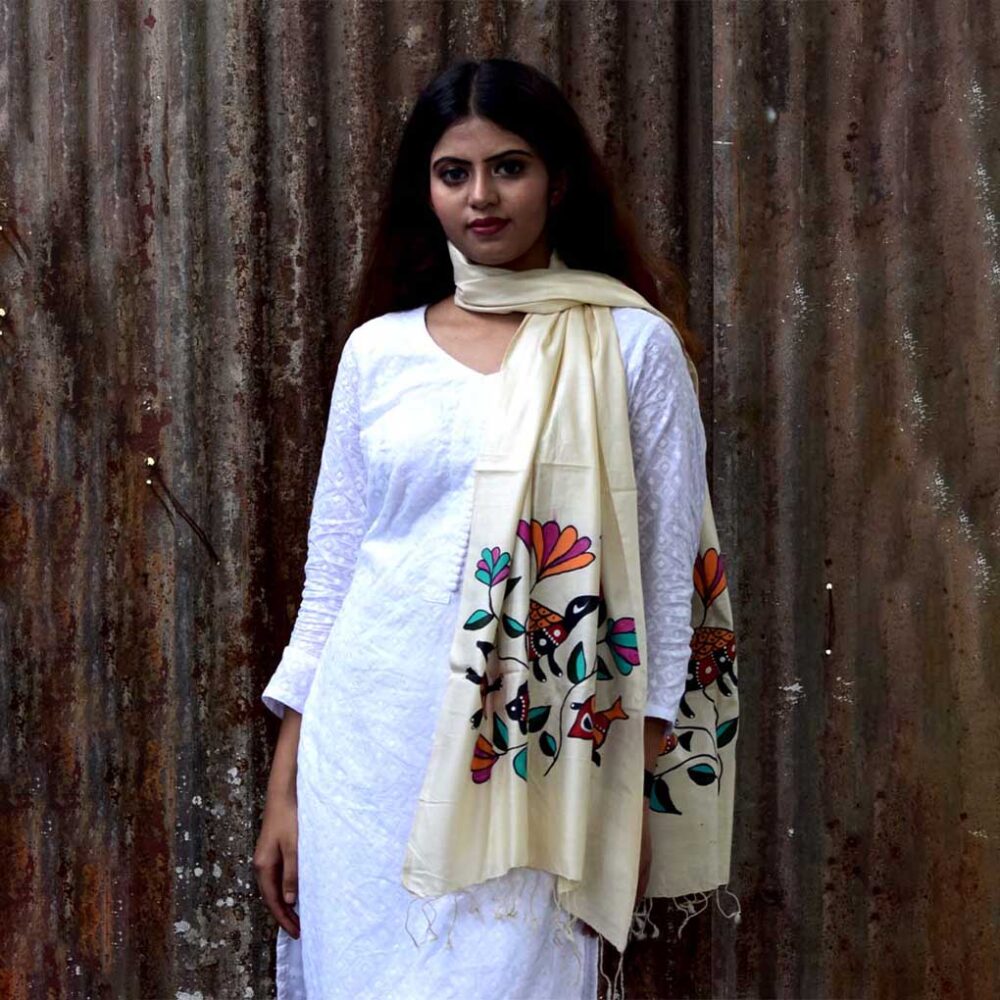 Silk Sohrai Fish Stole