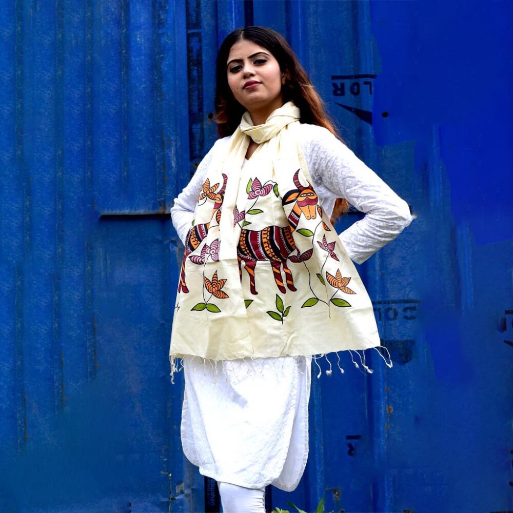 Silk Sohrai Traditional Stole - Image 3