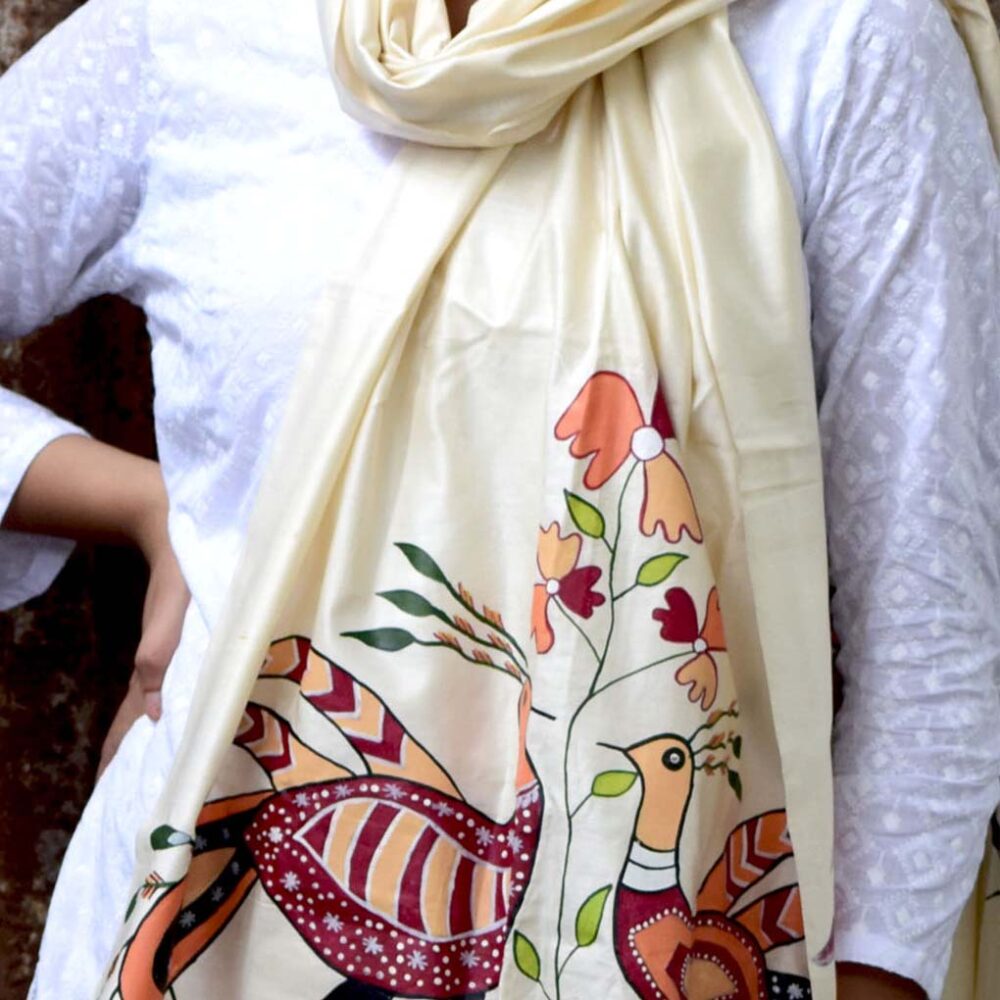 Silk Sohrai Tribal Stole - Image 4